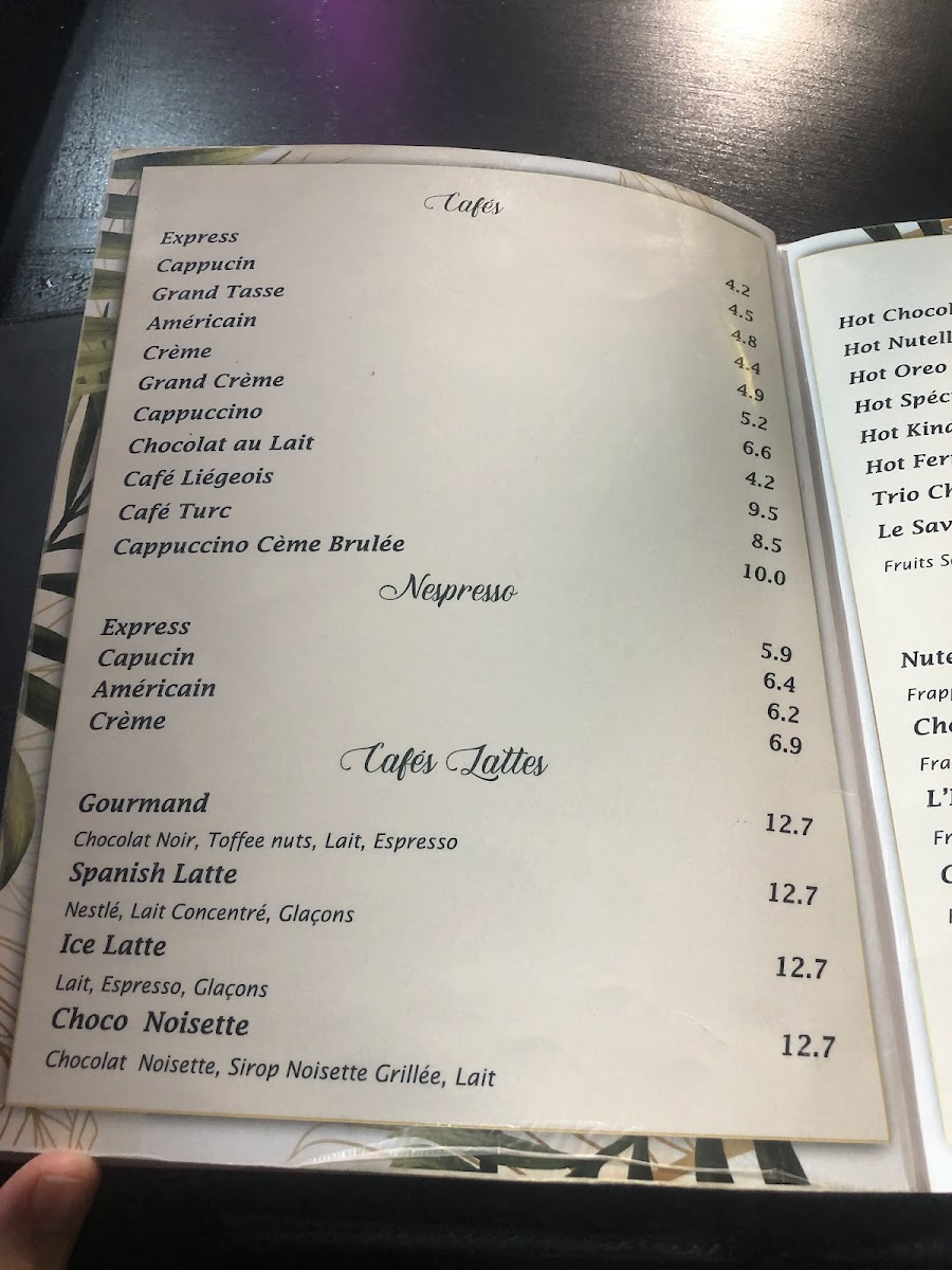 Le SAVOY Photo Menu 4