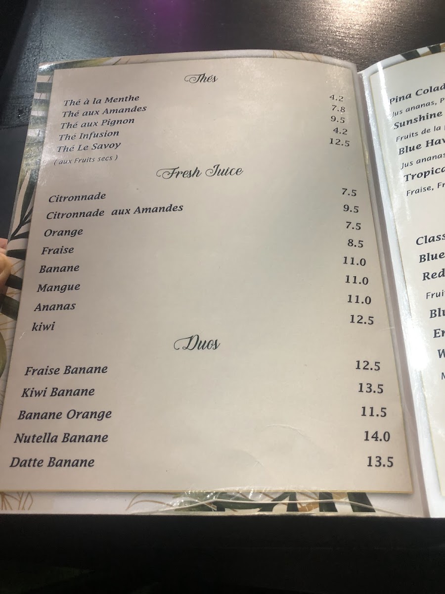 Le SAVOY Photo Menu 5