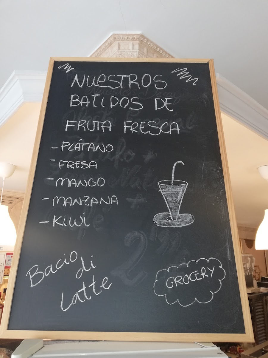 Heladería Bacio di Latte Photo Menu 1