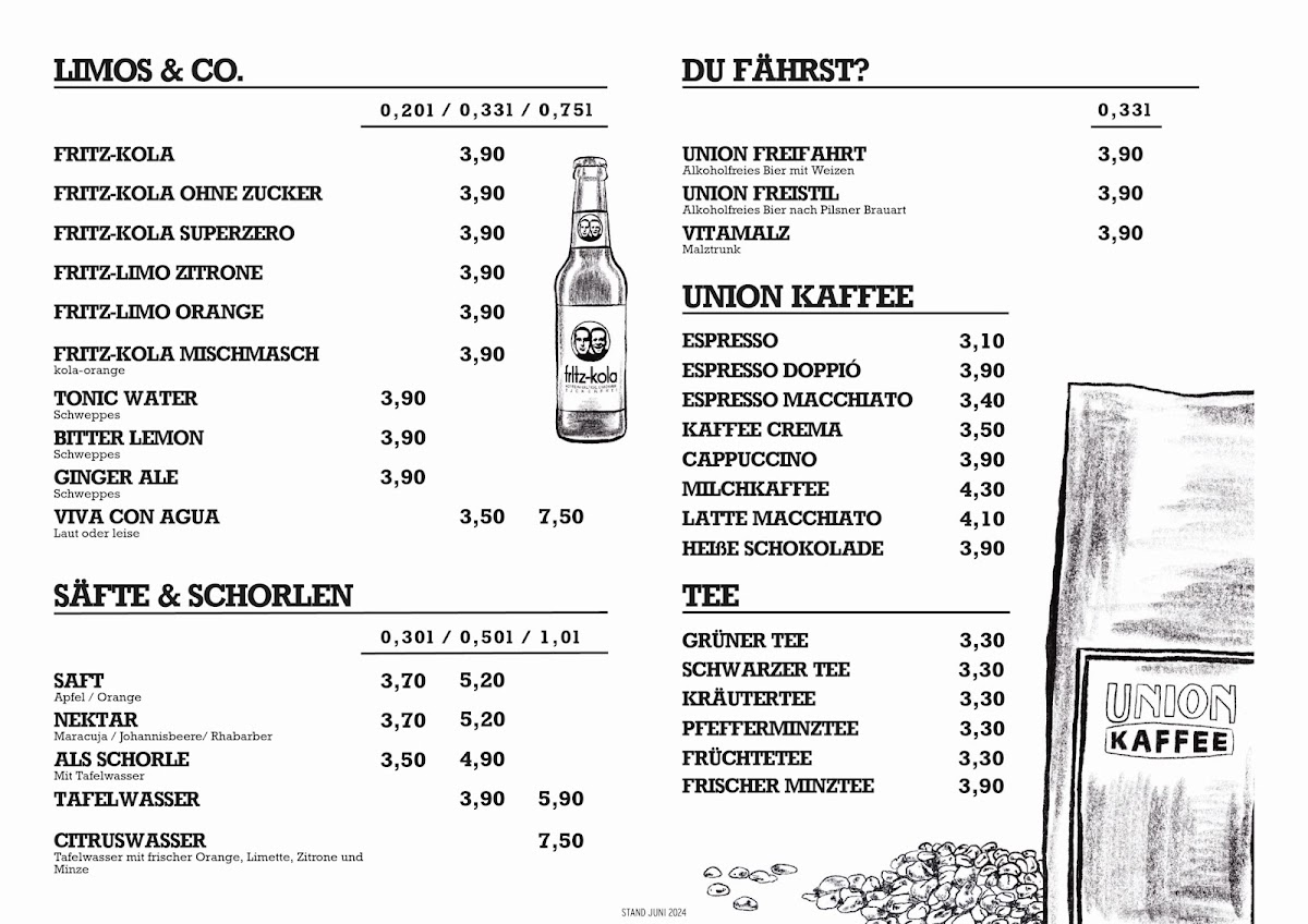 Union Brauerei Bremen Photo Menu 1