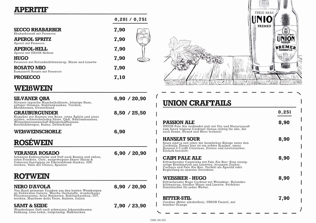 Union Brauerei Bremen Photo Menu 3