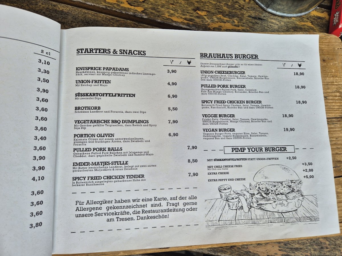 Union Brauerei Bremen Photo Menu 8