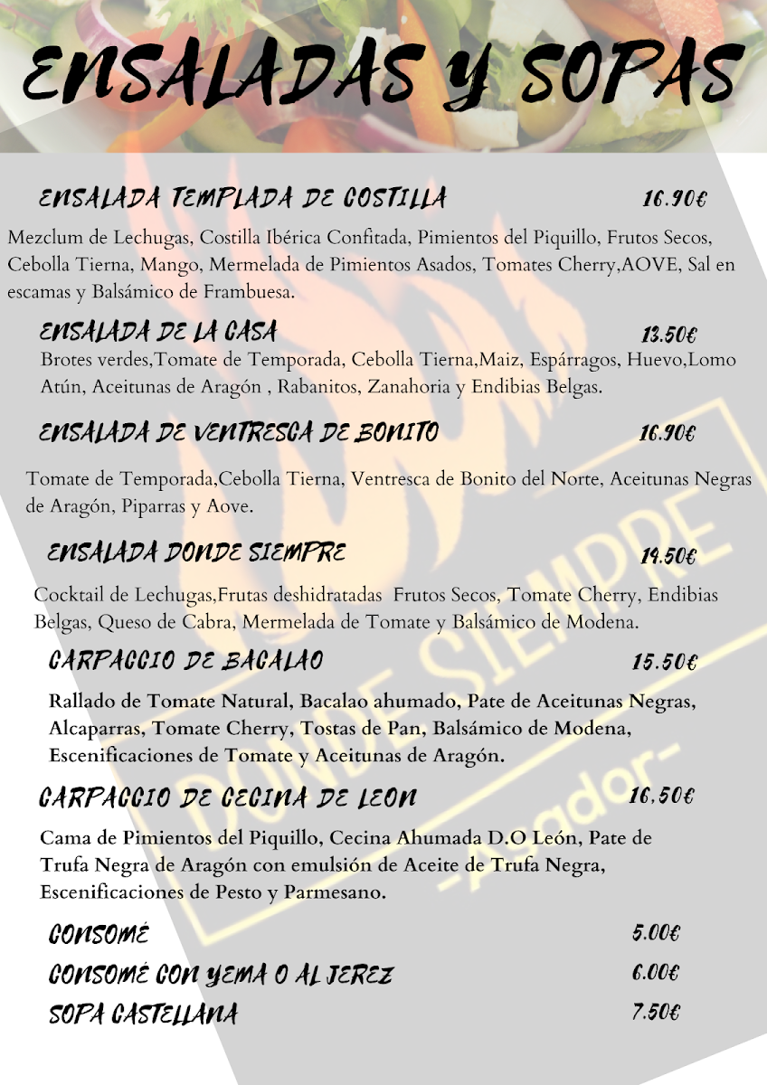 Restaurante Asador Donde Siempre Photo Menu 1