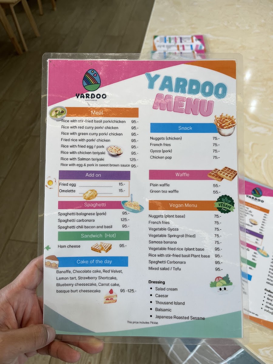 Yardoo kids Cafe Photo Menu 4
