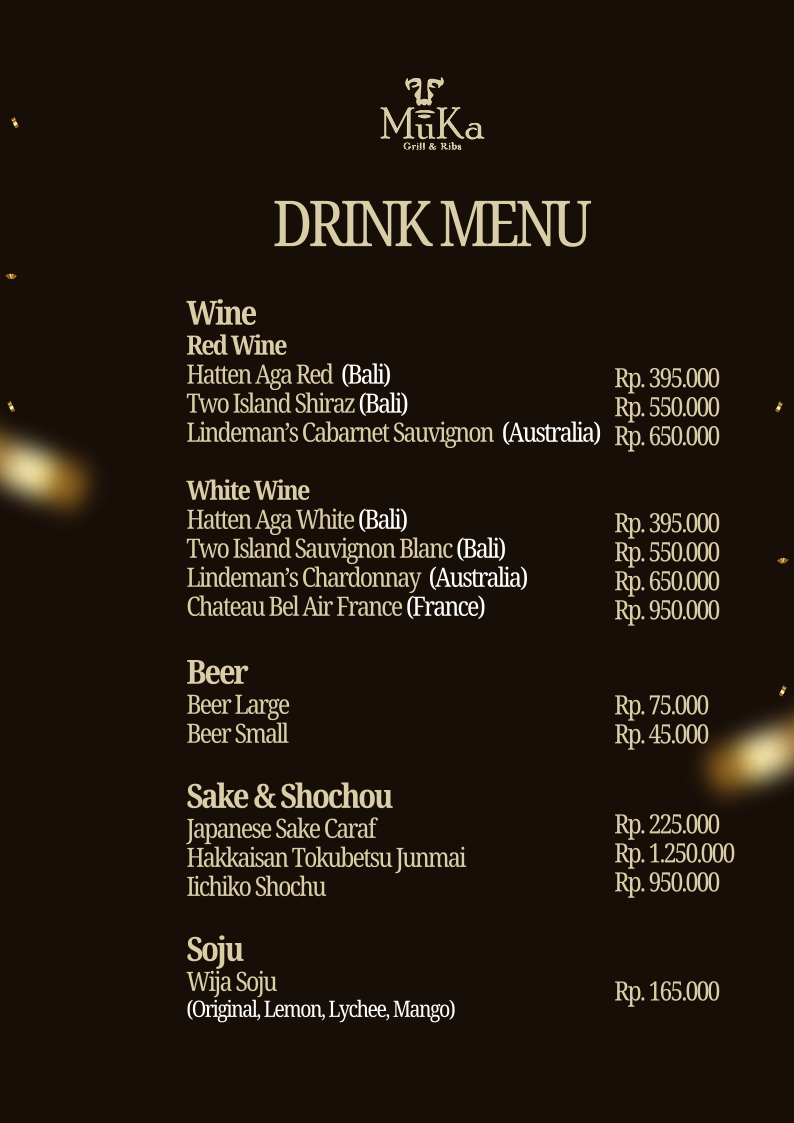 MuKa Restaurant and Bar Photo Menu 2