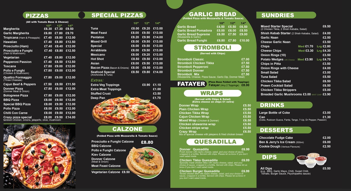 Crazy Pizza Aspley Ltd Photo Menu 1