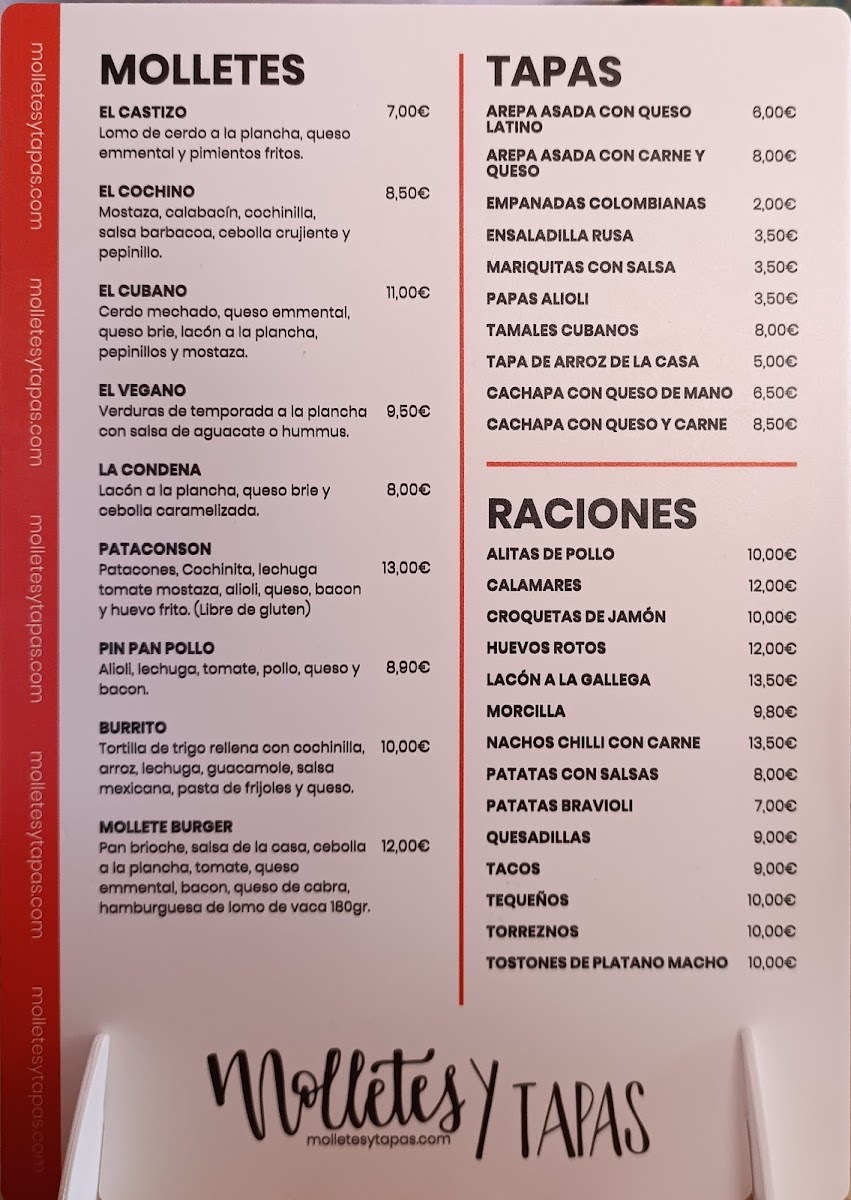 Molletes y Tapas Photo Menu 2