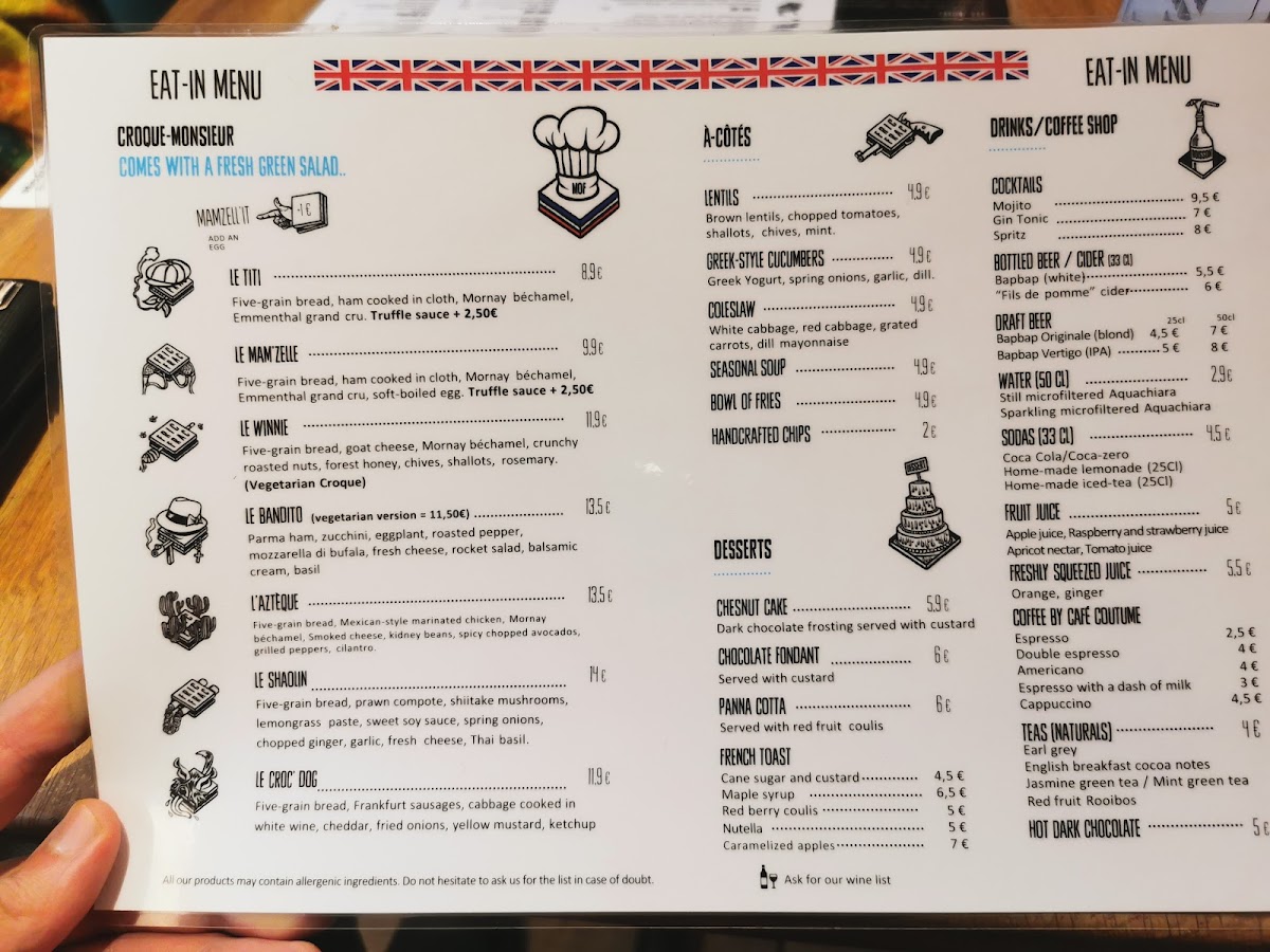 Fric-Frac Photo Menu 3