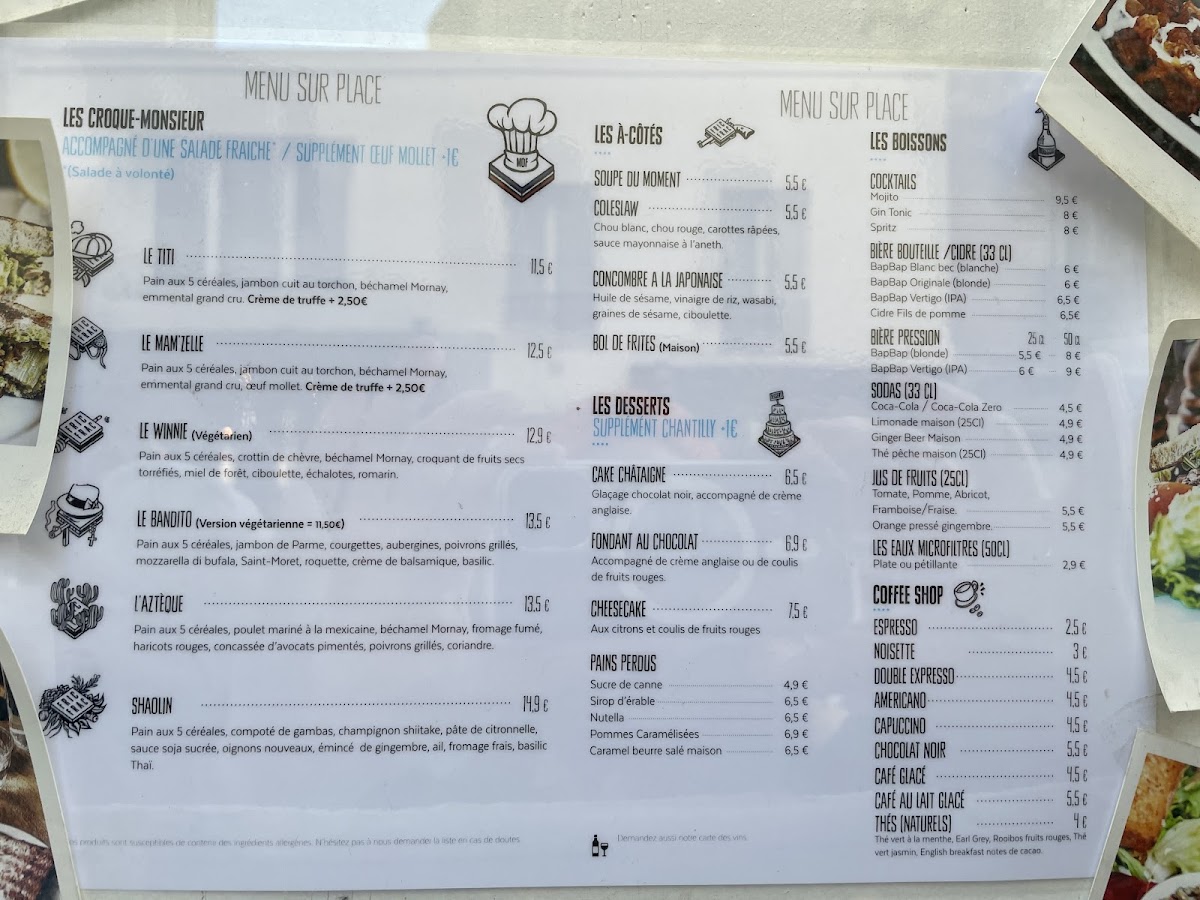 Fric-Frac Photo Menu 4