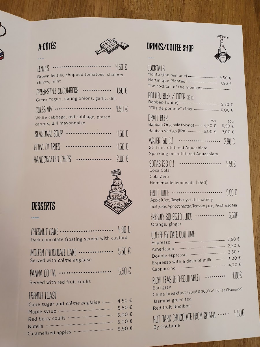 Fric-Frac Photo Menu 6