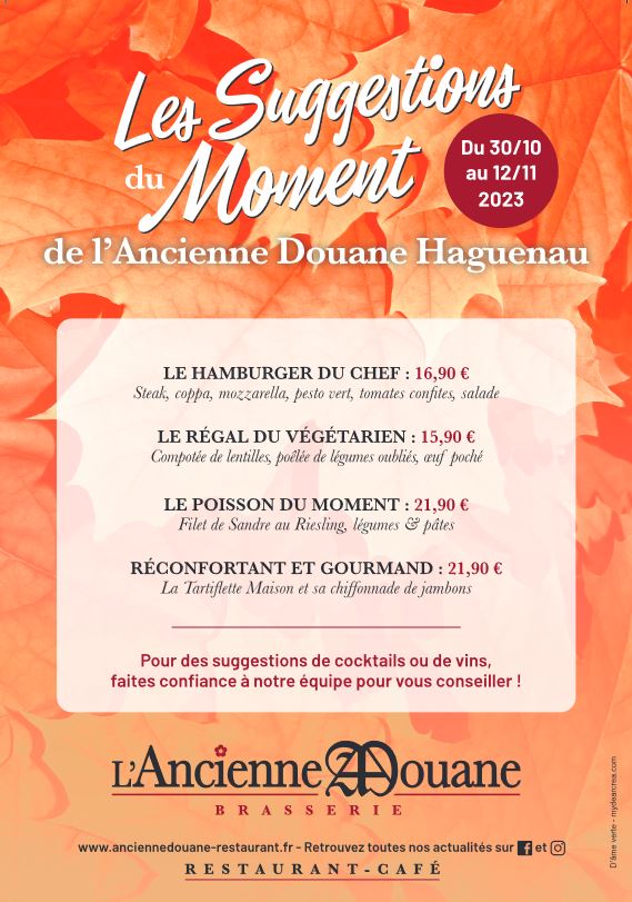L'Ancienne Douane Haguenau Brasserie Photo Menu 1