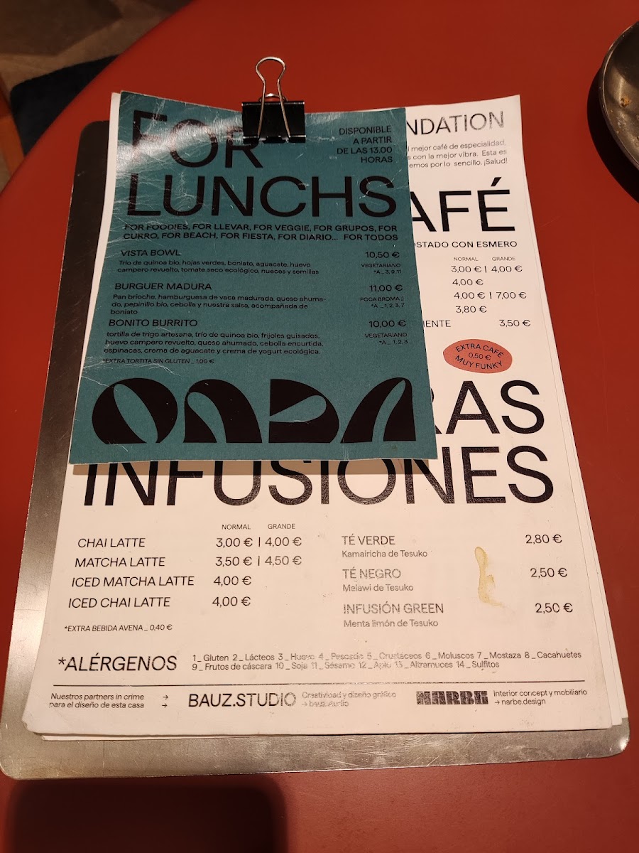 Onda Cafe Foundation Photo Menu 8