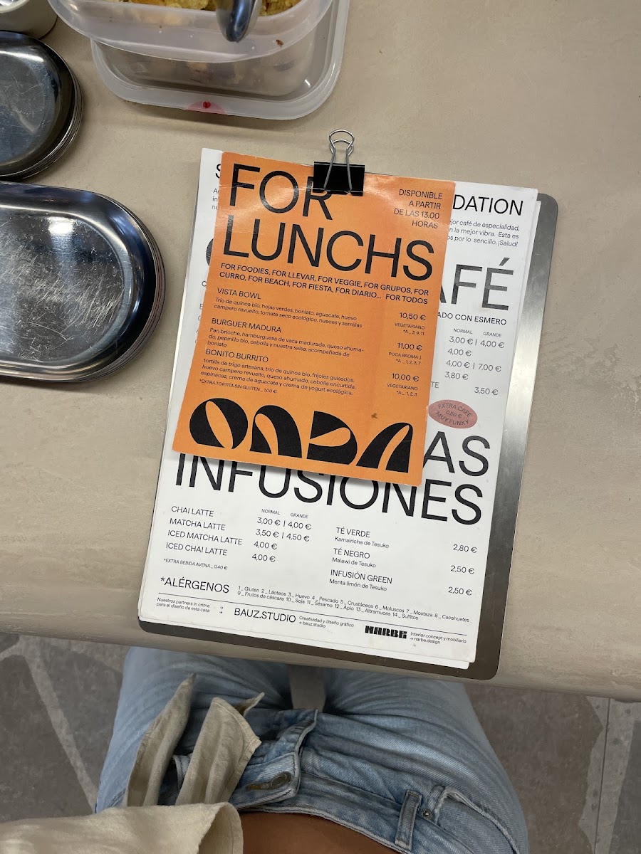 Onda Cafe Foundation Photo Menu 9