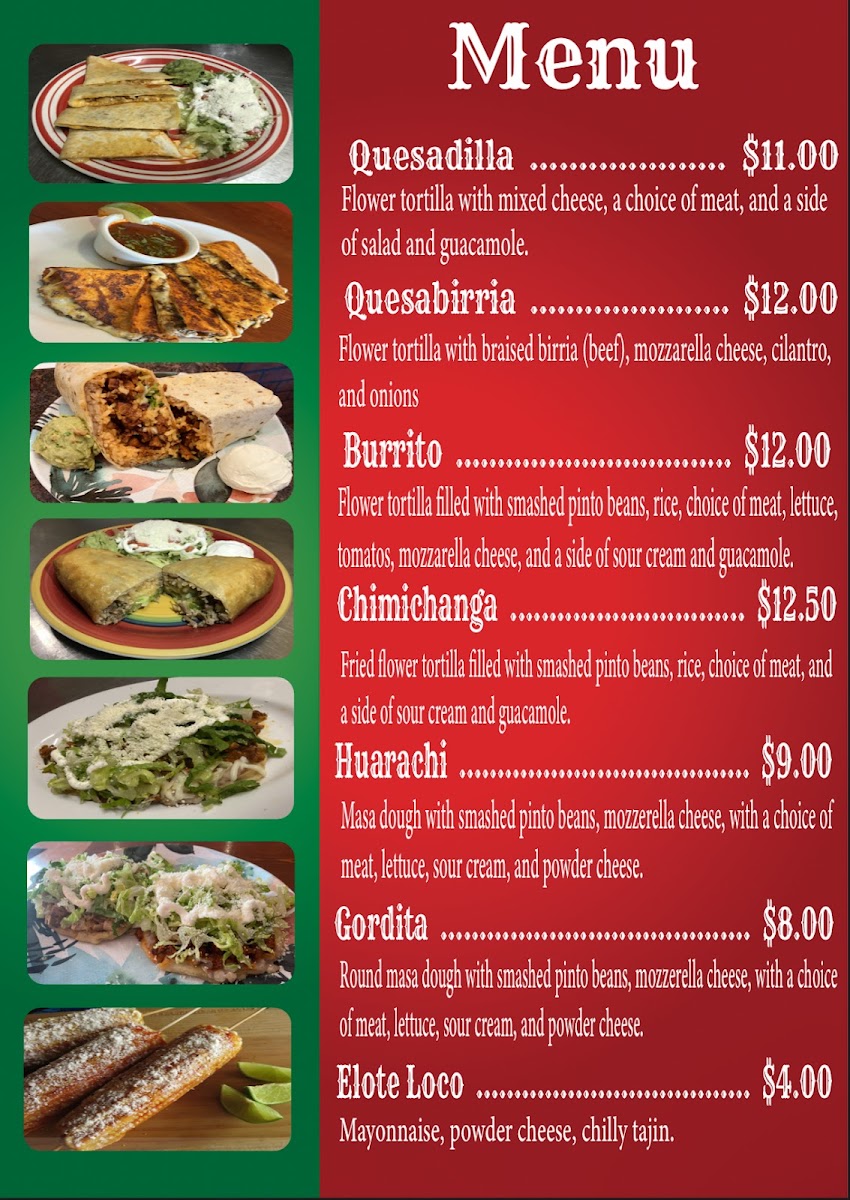 Los Tres Amigo Taqueria Inc Photo Menu 1
