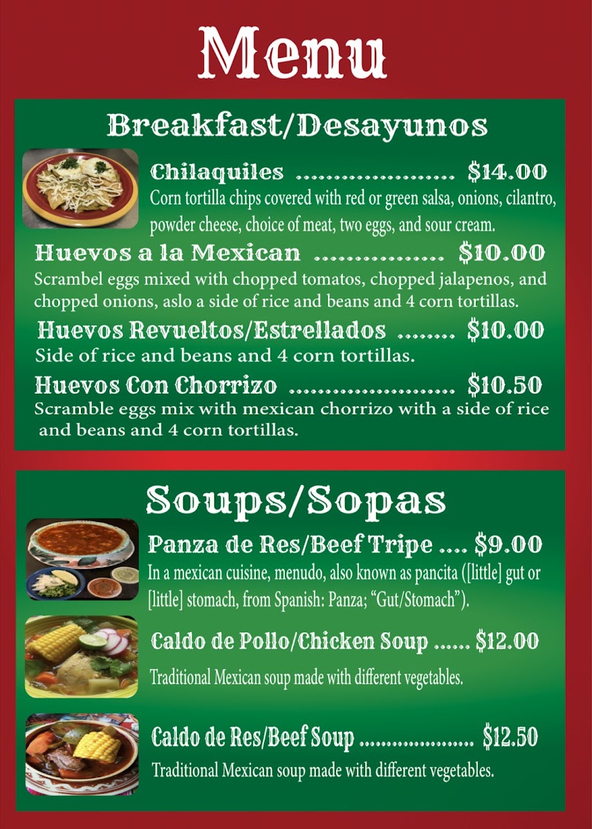 Los Tres Amigo Taqueria Inc Photo Menu 2