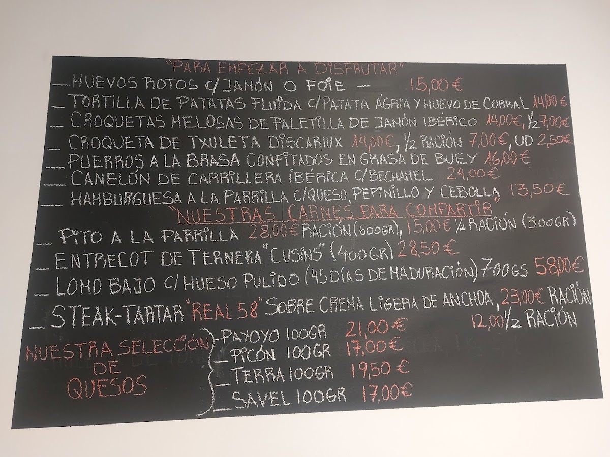Restaurante Real 58 Photo Menu 3
