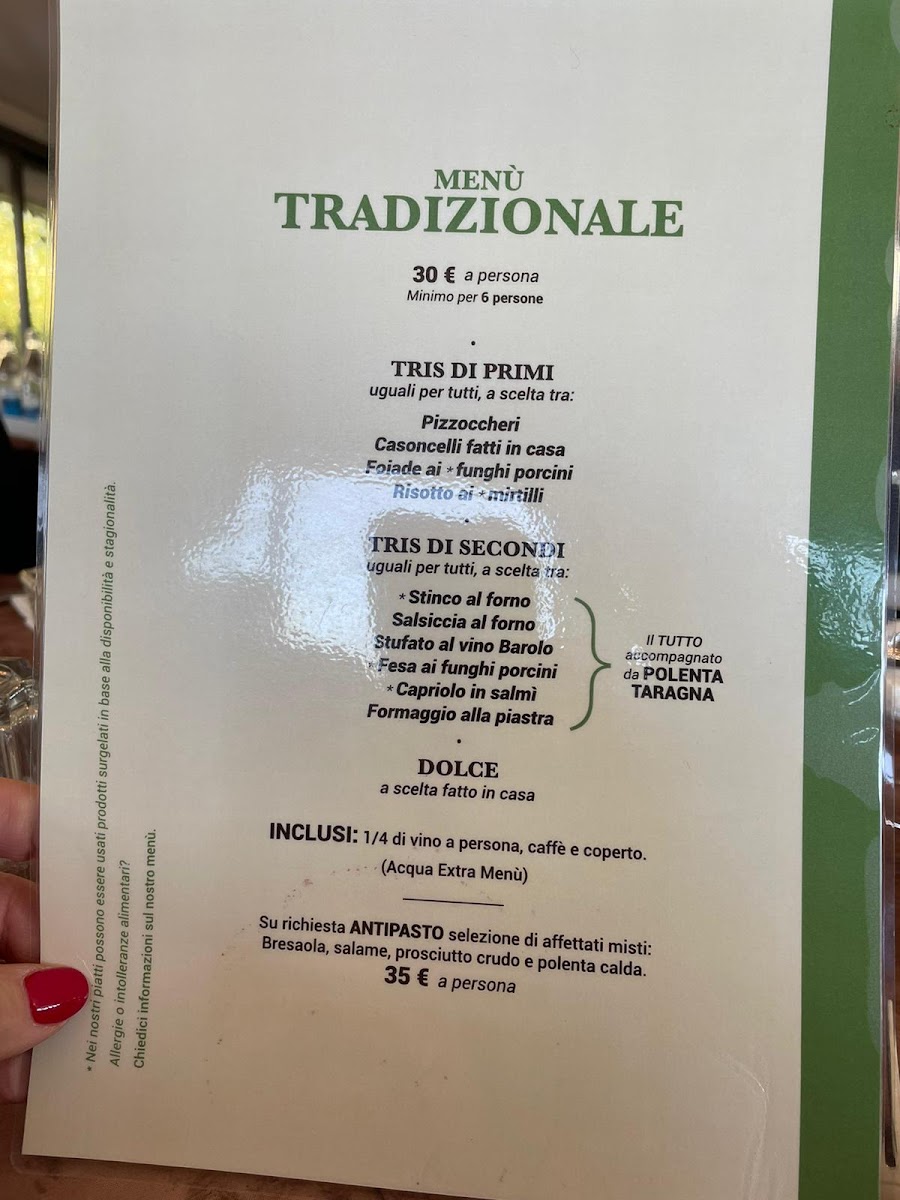 La Cà della Taragna Photo Menu 7
