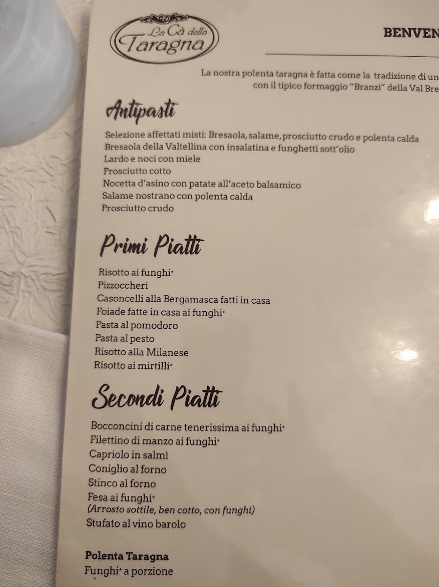 La Cà della Taragna Photo Menu 8