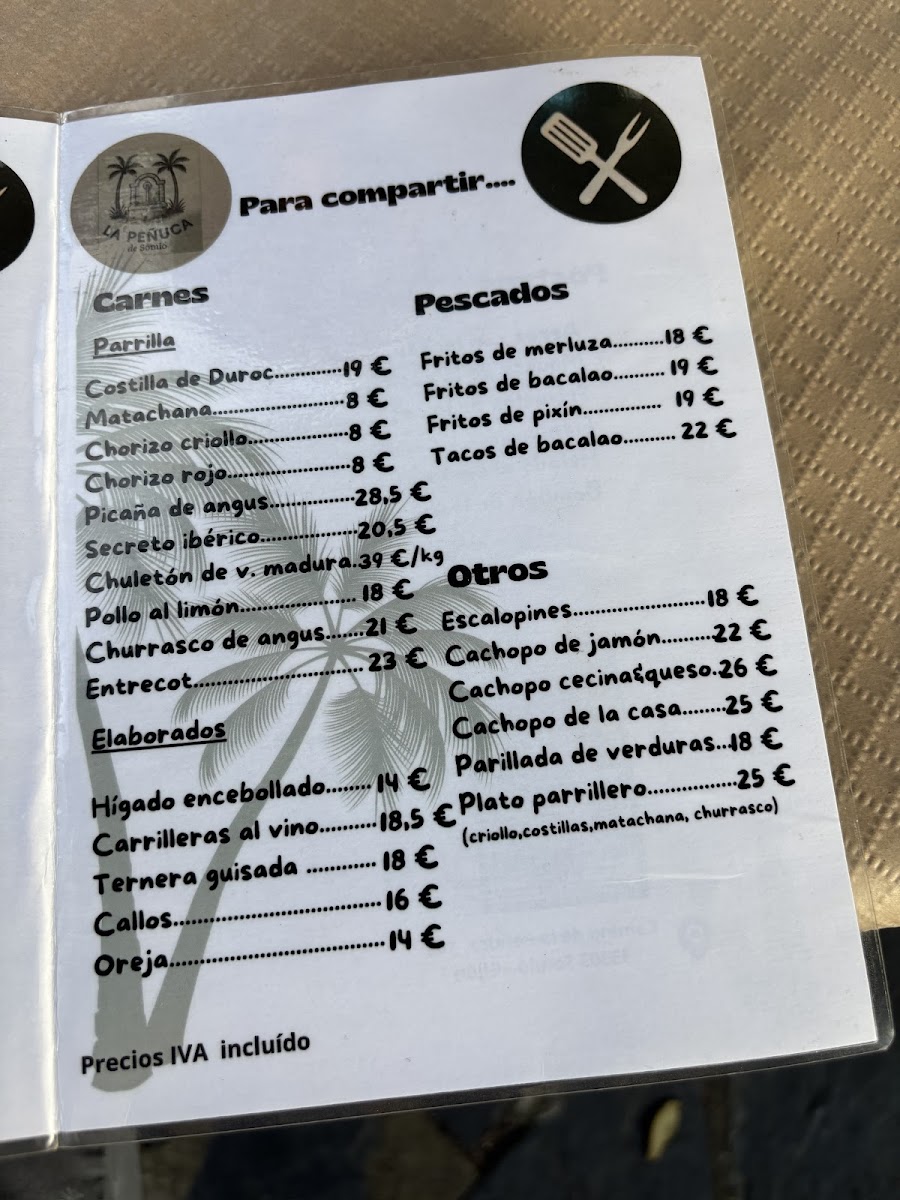 Restaurante Merendero La Peñuca Photo Menu 8