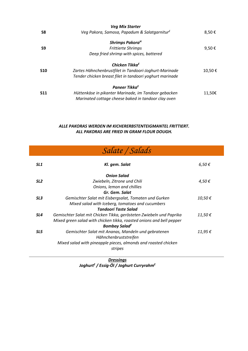 Tandoori Taste Indian Restaurant & Catering Photo Menu 8