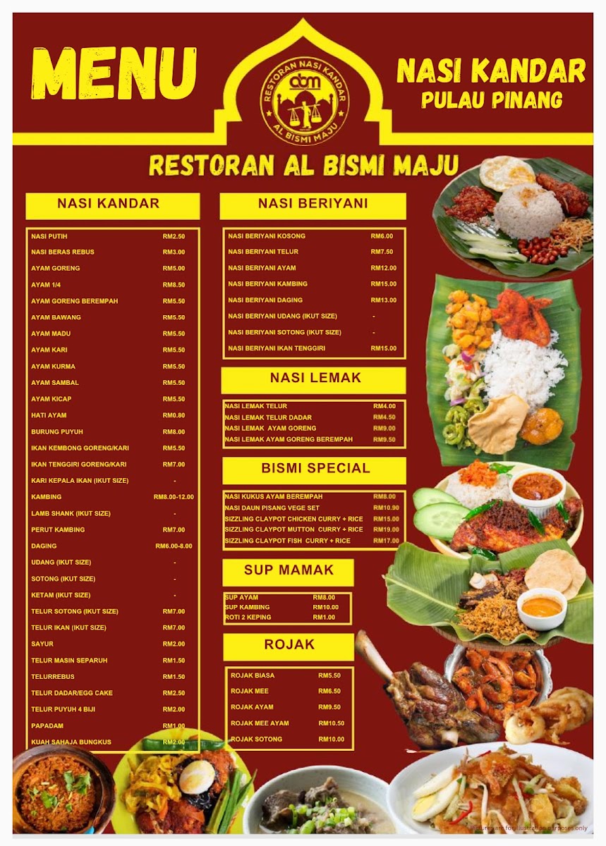 Restoran Al Bismi Maju Batang Kali Photo Menu 1