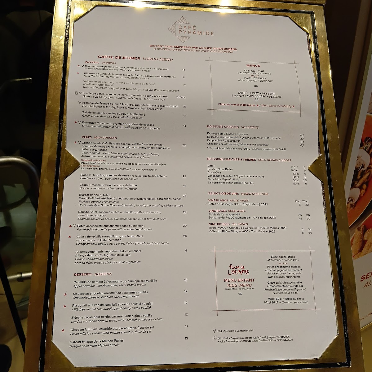 Café Pyramide Photo Menu 2