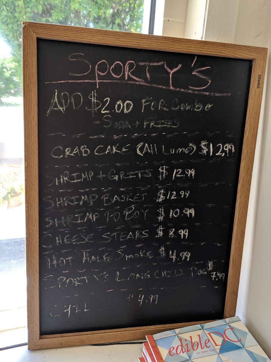 Sporty's Deli Photo Menu 3