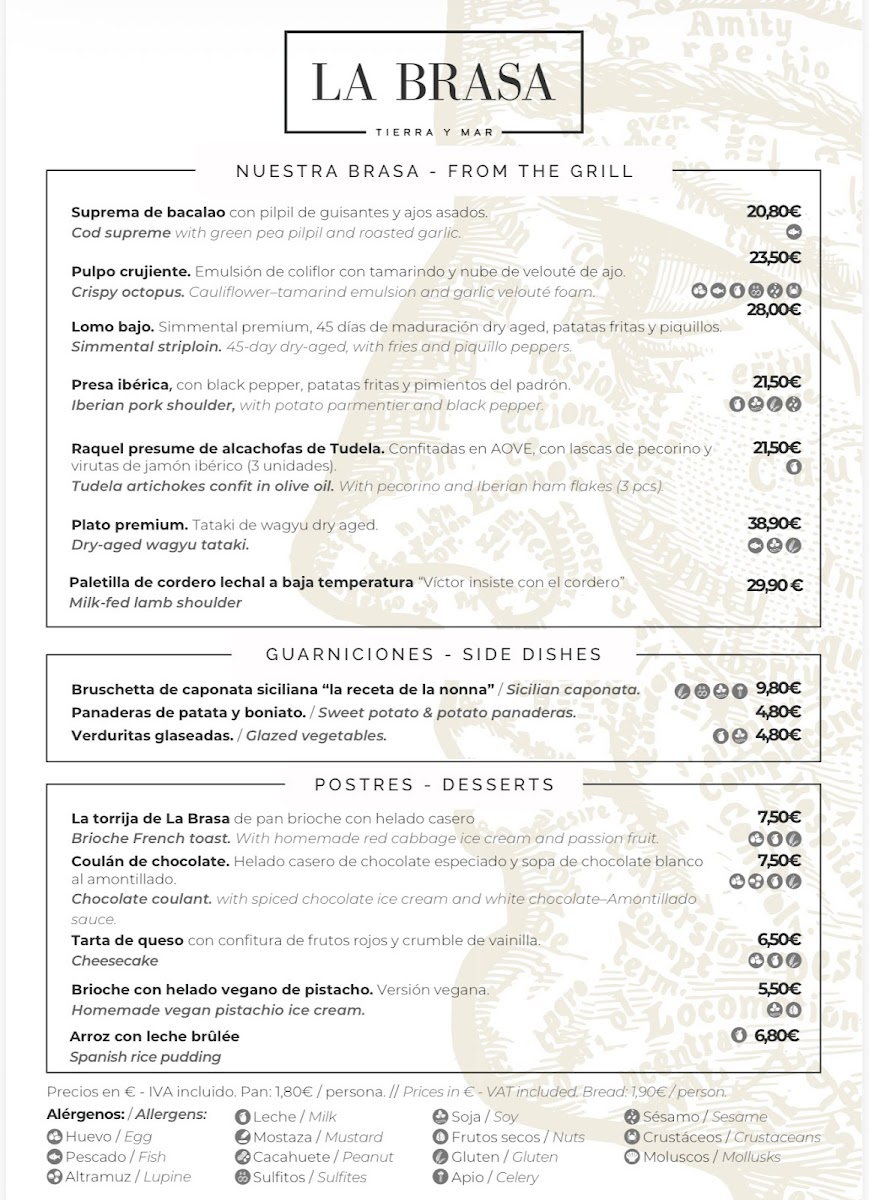 La Brasa (Tierra y Mar) Photo Menu 2