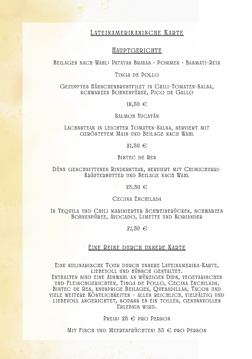 Restaurant SONNE Pfedelbach Photo Menu 2