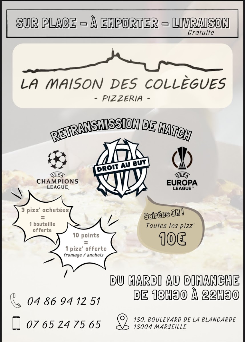 La Maison des Collègues Photo Menu 4