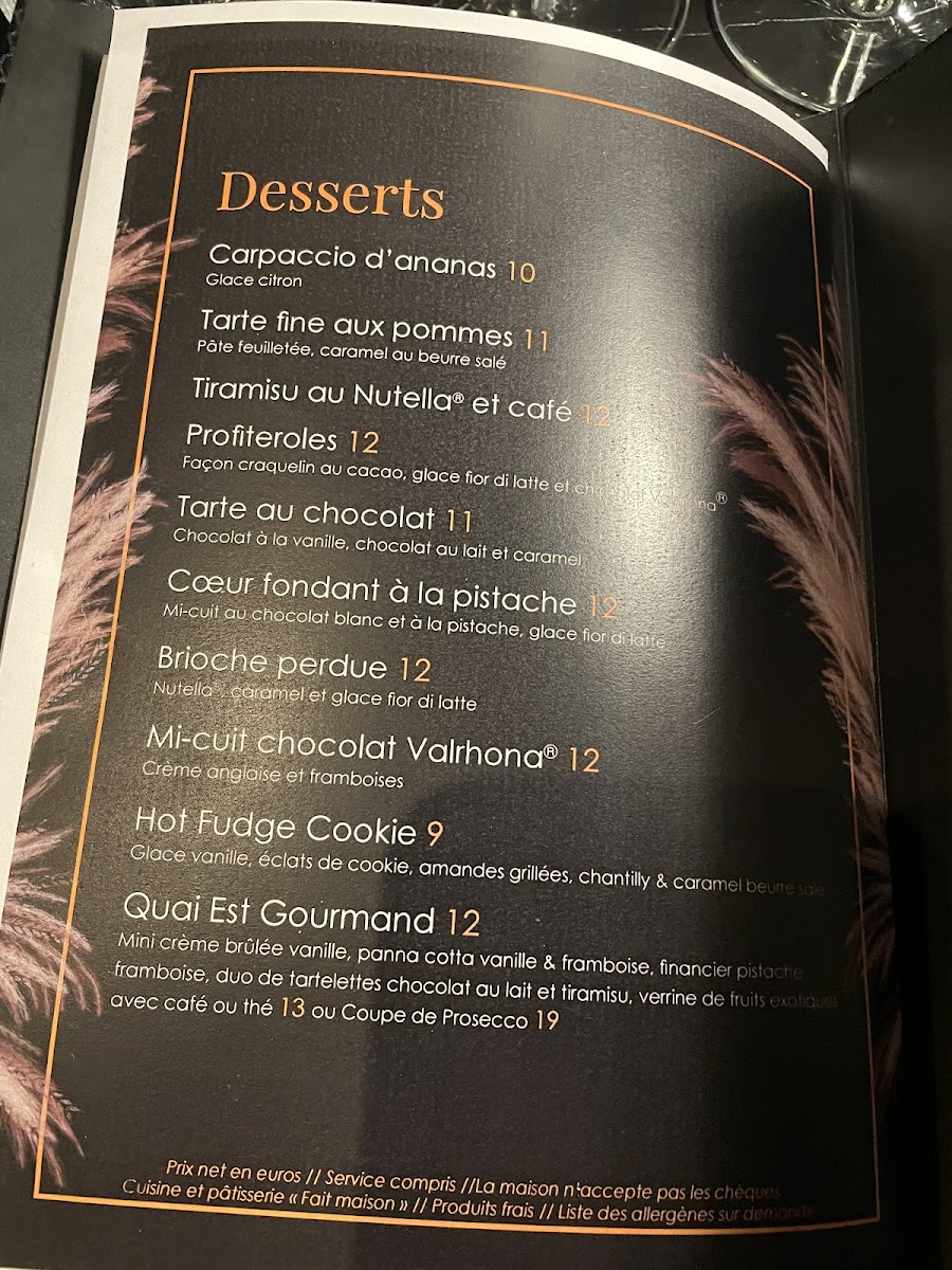 Quai Est Photo Menu 3