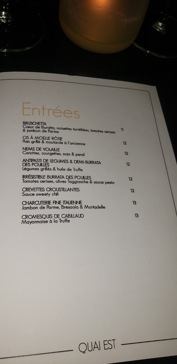 Quai Est Photo Menu 8