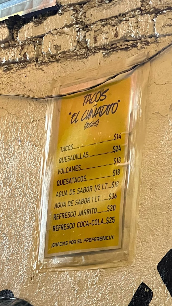 Tacos el Cuñadito Photo Menu 1