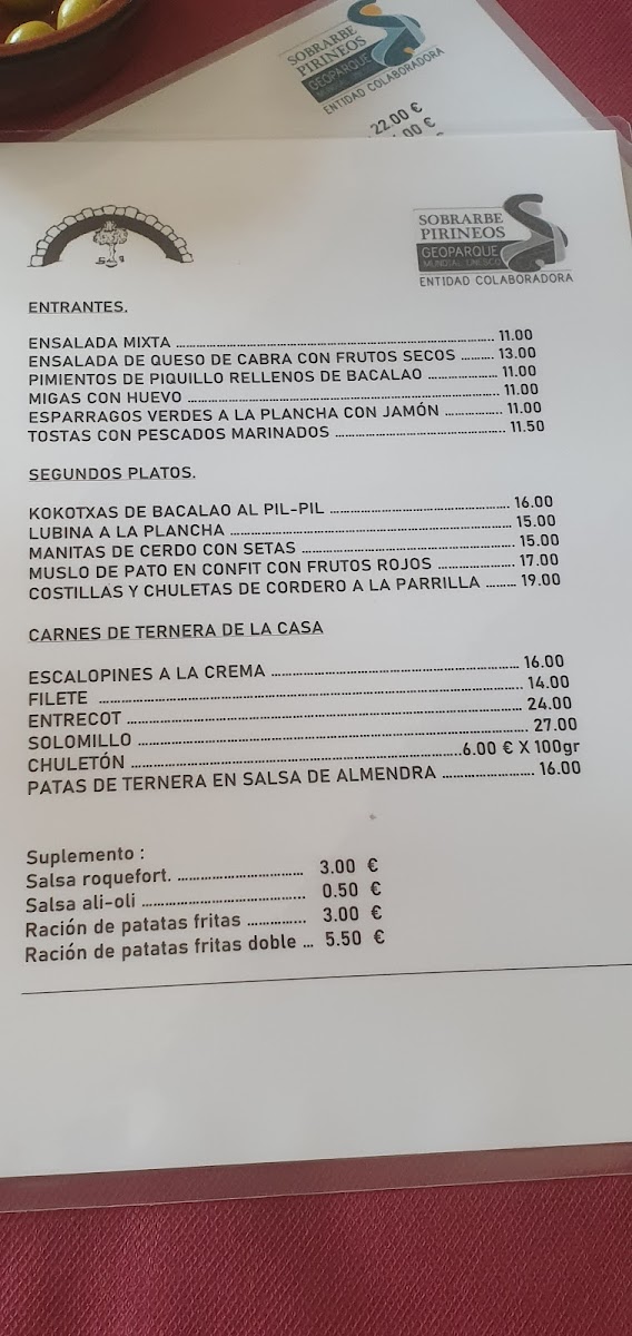 Bar Restaurante Fes Photo Menu 2