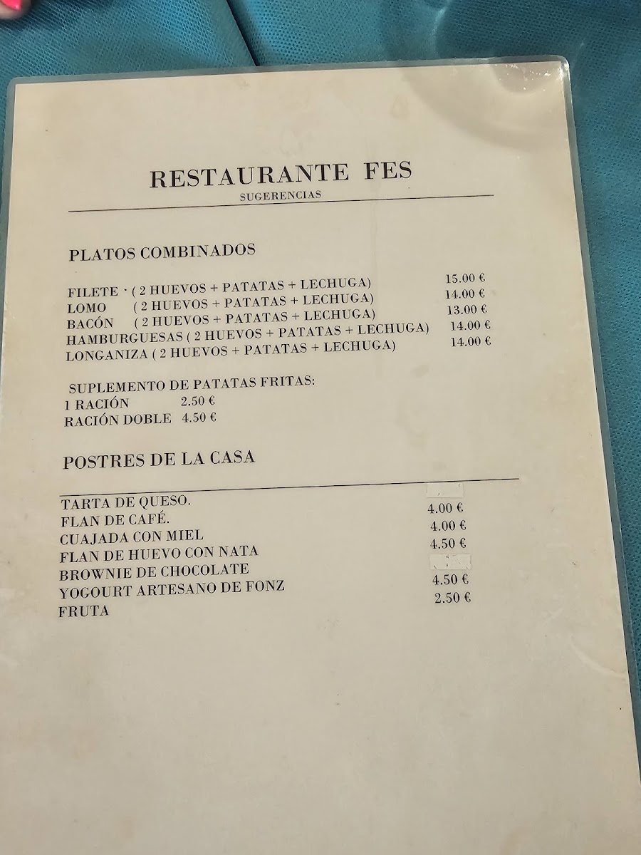 Bar Restaurante Fes Photo Menu 3