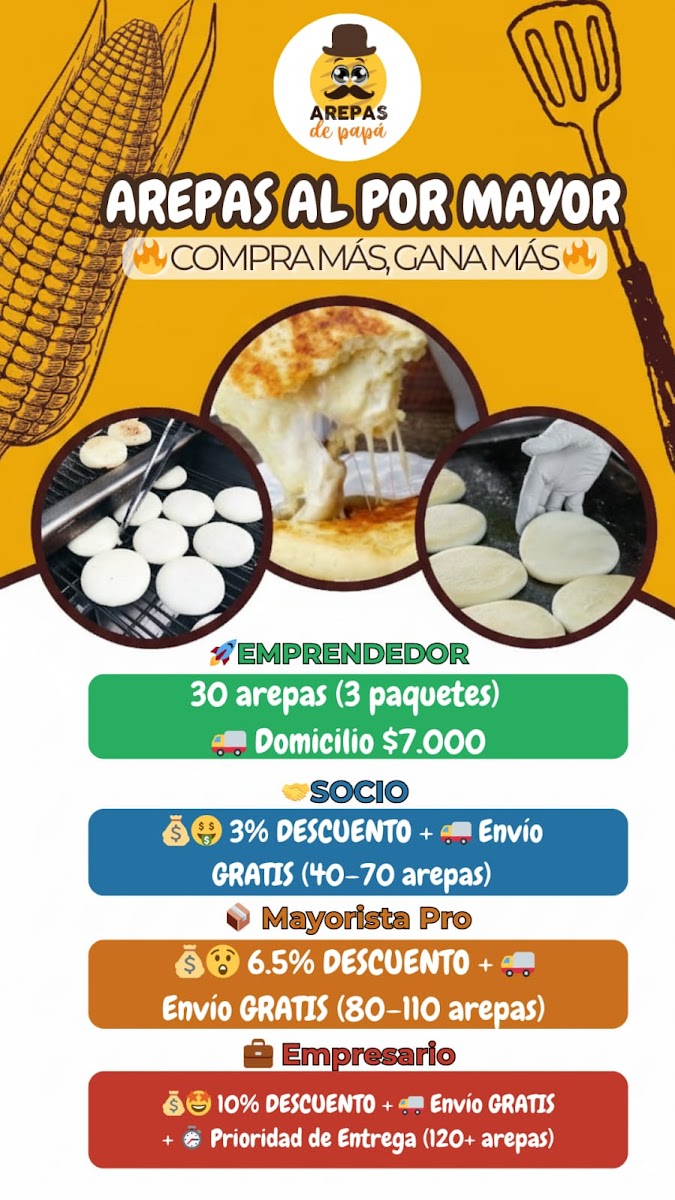 arepas D papá Photo Menu 4