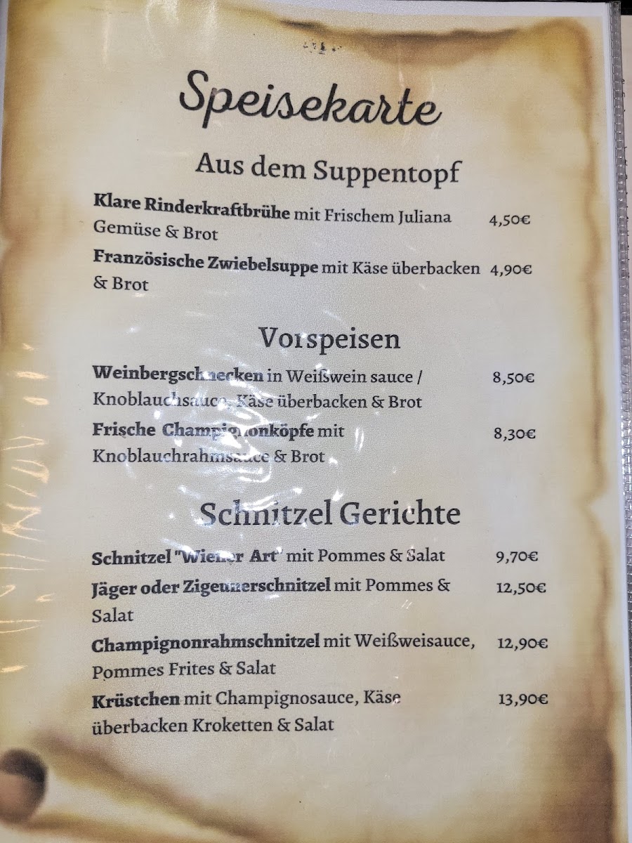 Hachtorstube Photo Menu 1