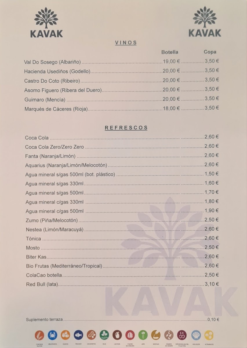 KAVAK Photo Menu 1