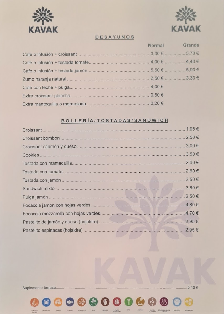 KAVAK Photo Menu 2