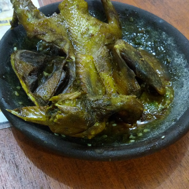 Burung Dara Goreng Sambal Pecel