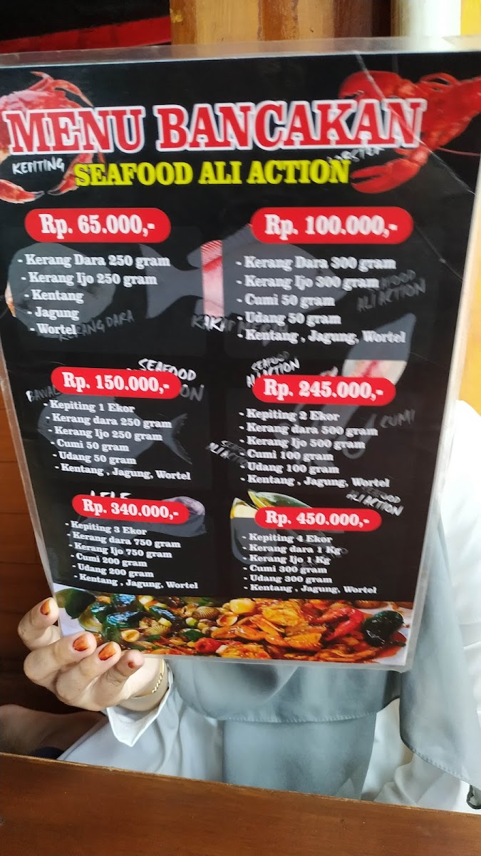 Seafood Ali Action Photo Menu 6