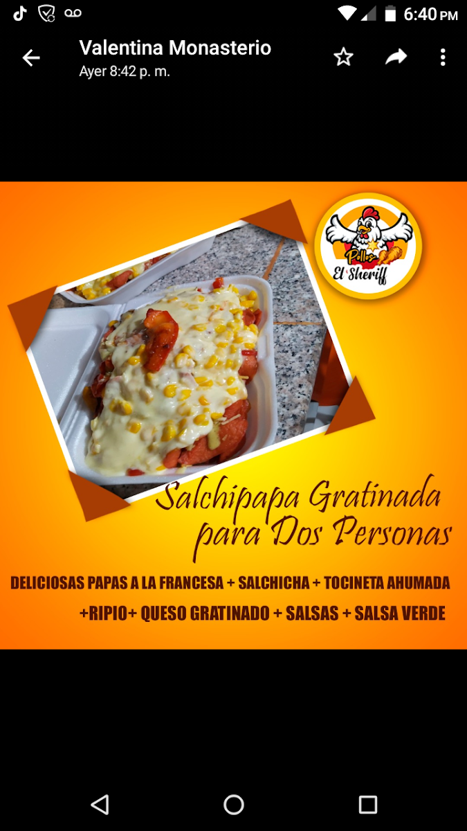 POLLOS EL SHERIFF Photo Menu 8