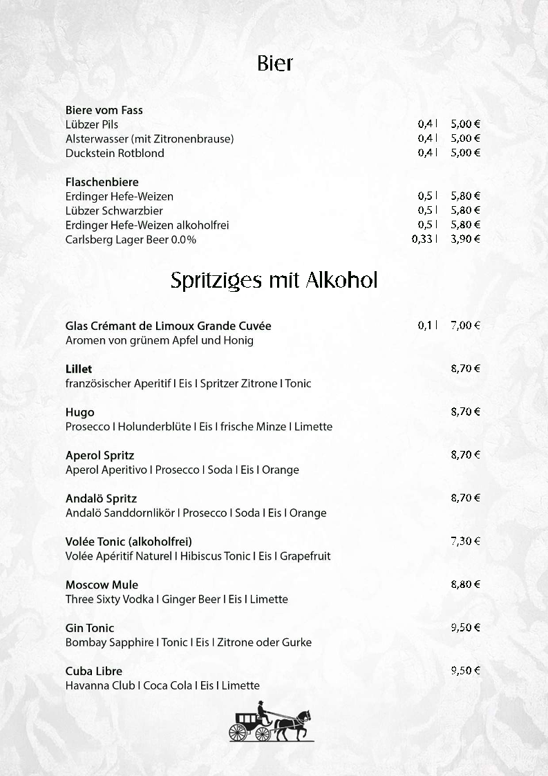 Gasthaus Zum Kutscher Photo Menu 2