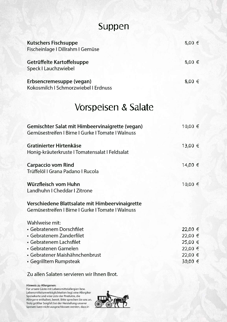 Gasthaus Zum Kutscher Photo Menu 4