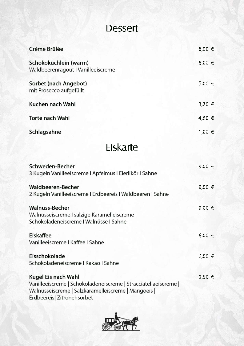 Gasthaus Zum Kutscher Photo Menu 5