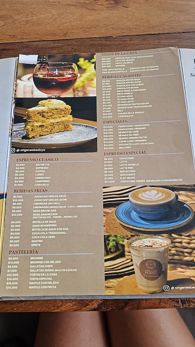Restaurante / Café Origenes Bedoya Photo Menu 5