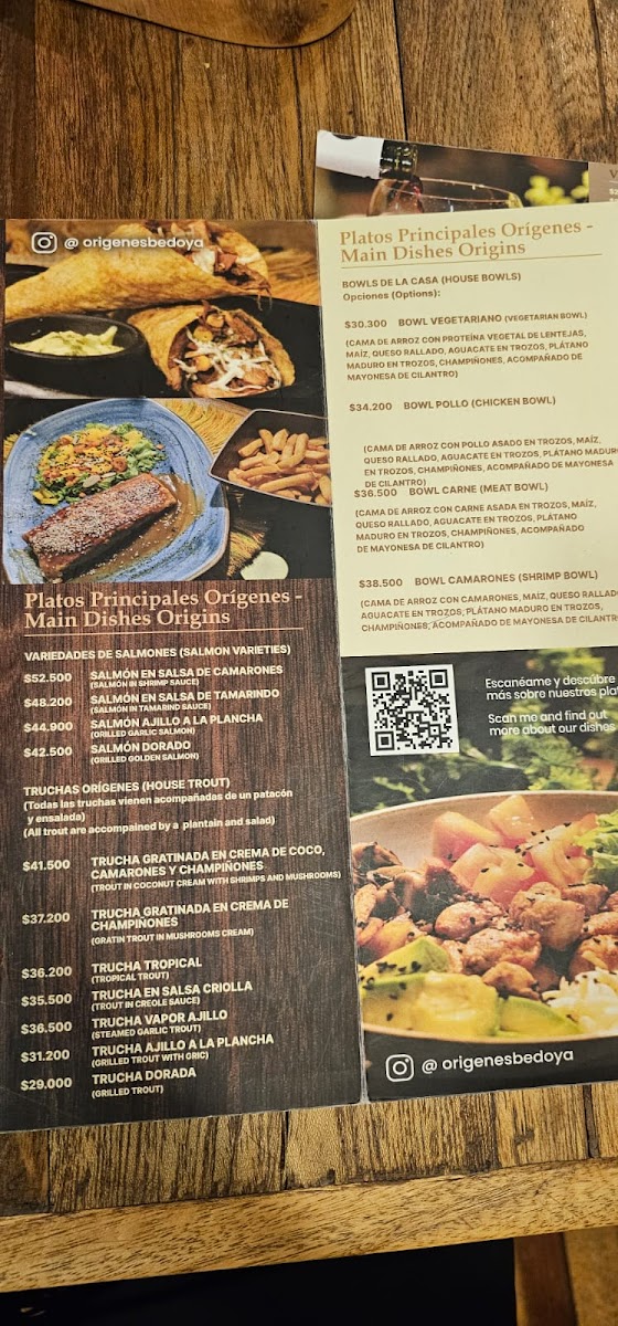 Restaurante / Café Origenes Bedoya Photo Menu 8
