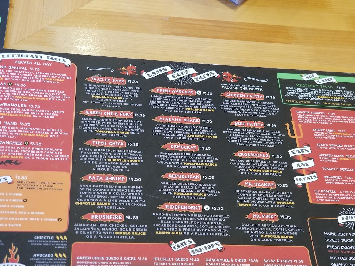 Torchy's Tacos Photo Menu 9