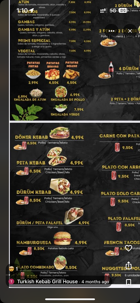 Turkish Kebab Grill House Photo Menu 5
