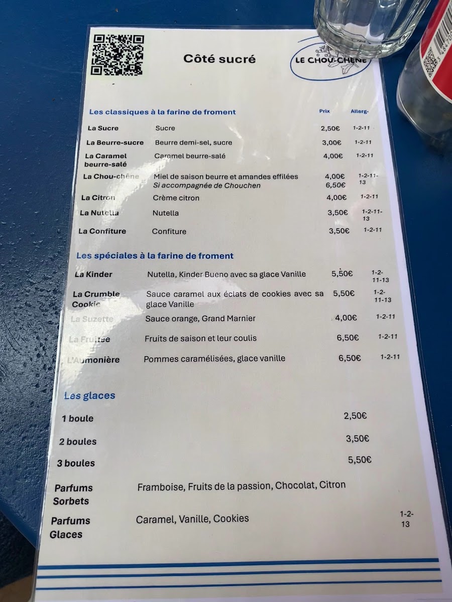 Crêperie le Chou-chêne Photo Menu 2